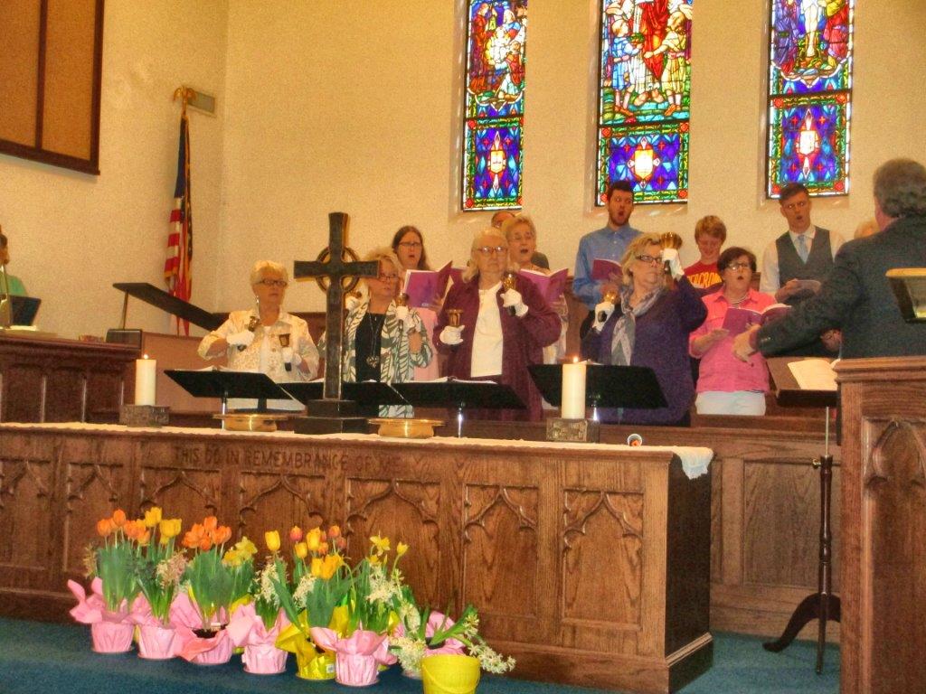 easter worship choir and bells